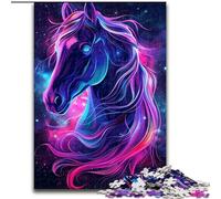 Dreamy Purple Horse 1000 Piece Jigsaw Puzzles for Adults & Teens, Relax Games Is Ideal As A Gift for The Whole Family (50x75cm)