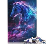 Dreamy Purple Horse Wooden Puzzle for Adults 1000 Pcs Jigsaw Puzzles for Puzzle Jigsaw for 18+ And Adults 1000pcs (75x50cm)