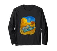 Dreamy Siesta - Van Gogh Inspired Farmers Resting T-Shirt Long Sleeve T-Shirt