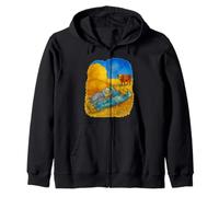 Dreamy Siesta - Van Gogh Inspired Farmers Resting T-Shirt Zip Hoodie