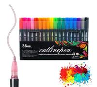 Dreamy Sparkle Dual-Line Contour Pen, Dreamy Sparkle Metallic Double Line Outline Pens, 12/24/36/48/60 Colors Outline Markers, for Drawing, Coloring & DIY Crafts (36 Colors)