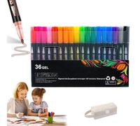 Dreamy Sparkle Dual-Line Contour Pen, Self Outlining Glitter Markers, Outline Pens Metallic, Double Line Outline Pens, Quick-Dry Ink for Cards, Drawing, Coloring & DIY Crafts (36 Color)
