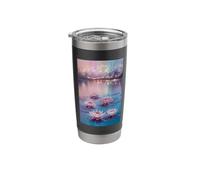 Dreamy Tranquil Lake with Enchanting Water Lilies Stainless Steel Insulated Tumbler