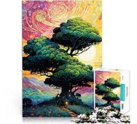 Dreamy Treehouse LandscapePuzzle for Adults 1000 Pieces Decompressing Intellectual Educational Toy Gifts Ideas 38x26cm