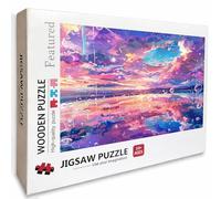 Dreamy Wooden Jigsaw Puzzles 56x34in, Sky Jigsaw Puzzles 4000 Pieces for Adults with Box, Educational Challenging Game, Back Lettering Easy to Distinguish, Summer Gifts, Beautiful Decoration, W-5317