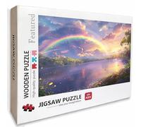 Dreamy Wooden Jigsaw Puzzles 75x50cm, View Jigsaw Puzzles 1000 Piece for Adults with Box, Educational Challenging Game, Gifts for Teens, Back Lettering Easy to Distinguish, Home Decoration, 4-1713