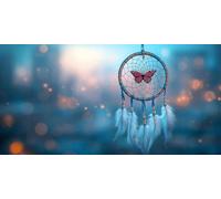 Dreamycatcher Diamond Art Butterfly Diamond Painting Kits for Adults Beginner 5D DIY Full Round Drill Cross Stitch Kits for Adults Arts and Crafts for Home Decor, Gifts 70 * 140CM -bby260351