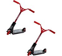 DreamyRetreat 2Pcs Mini Finger Scooter Two Wheel Scooter Children's Finger Training Toys Mini Finger Skateboards Finger Toys Tech Deck Skatepark,Novelty Toys and Amusements (red Random)