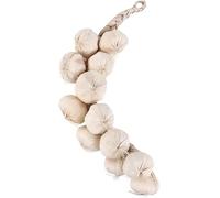 DreamyRetreat Artificial Garlic String - Lifelike Vegetable Decor for Kitchen Display Staging for Farmhouse Tabletop Accents