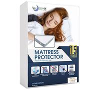 Dreamzie Mattress Protector Waterproof with 4 Elastic Corners - Made in EU - OEKO-TEX® Certified- For Mattress 80 x 190 cm