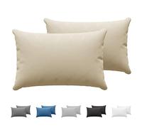 Dreamzie Pillowcases (Set Of 2) - Beige - For Pillows 40 x 60 cm - 100% Cotton Jersey - Cotton Pillowcase - Pillow Cover For Bed - Pillowcase Pillow -Pillow Protector Resistant and Hypoallergenic