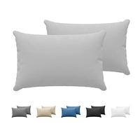 Dreamzie Pillowcases (Set Of 2) - Grey - For Pillows 50 x 70 cm - 100% Cotton Jersey - Cotton Pillowcase - Pillow Cover For Bed - Pillowcase Pillow -Pillow Protector Resistant and Hypoallergenic