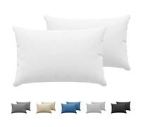 Dreamzie Pillowcases (Set Of 2) - White - For Pillows 40 x 60 cm - 100% Cotton Jersey - Cotton Pillowcase - Pillow Cover For Bed - Pillowcase Pillow -Pillow Protector Resistant and Hypoallergenic