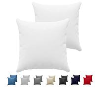 Dreamzie Pillowcases (Set Of 2) - White - For Pillows 65 x 65 cm - 100% Cotton Jersey - Cotton Pillowcase - Pillow Cover For Bed - Pillowcase Pillow -Pillow Protector Resistant and Hypoallergenic