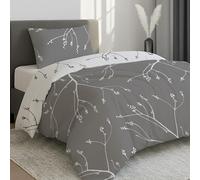 Dreamzie Single Duvet Cover Set - Premium Microfiber Duvet Cover Single (135 x 200 cm) 2 PCs - Ultrasoft Hypoallergenic Reversible Quilt Cover Bedding Set With Zipper Closure