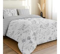 Dreamzie Super King Duvet Set - Premium Microfiber Reversible Superking Duvets Sets (260 x 220 cm) 3 PCs - Ultrasoft Hypoallergenic Luxury Quilt Cover Super King Bedding Sets with Zipper Closure