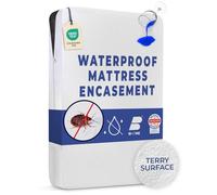 Dreamzie - Waterproof Mattress Encasement 90x190 x30 cm Single Bed - Bed Bug Mattress Protector - Zipped Mattress Protector for Allergiques - Bi-Ome et Oeko-Tex