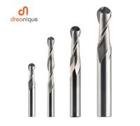 Dreanique фреза 1pc W2B Carbide Ball Nose End Milling Cutter 2 Flutes R0.5-R6.0 End Mill Router Bit for wood