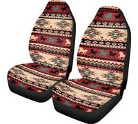 Dreaweet Aztec Ethnic Horse Pattern Car Seat Covers Native American Indian Tribal Pattern Car Accessories Front Seat Protector Universal Seat Covers for Cars Trucks Vans SUV,Waterproof