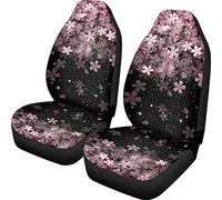 Dreaweet Cherry Blossom Car Seat Cover Auto Seat Covers Floral Front Seat Protector Fit for Most Cars, Sedan, SUV, Van 2 Pcs