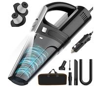 DRECELL Car Vacuum, Portable Vacuum Cleaner with Powerful 7000PA Suction, DC 12V Power 16.4Ft Cord Wired Vacuum Cleaner, LED Light, Car Accessories for Men/Women
