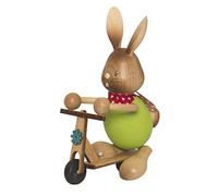Drechslerei Kuhnert Snubby Bunny with Scooter - 12 cm / 4.7 inch