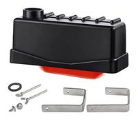 DredQcco Stock Water Tank Float Valve 02, Plastic & Metal, Float Valve, 3/4" FNPT Inlet, 3/4" Garden Hose Outlet, White, Ideal for Livestock, Poultry & Pool