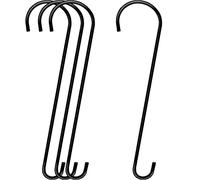 Dreecy 4 Pack 24 Inch Extra Large Tree Branch S Hook,Hooks Stakes Bird Feeder Hook for Tree, Metal Garden Tree Hooks for Hanging Bird Feeders, Baskets,Plants, Lanterns and Ornaments (Black)