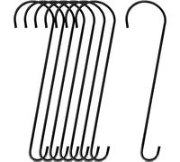 Dreecy 8 Pack 24 Inch Extra Large Tree Branch S Hook, Metal Garden Tree Hooks for Hanging Bird Feeders, Baskets, Plants, Lanterns and Ornaments (Black)