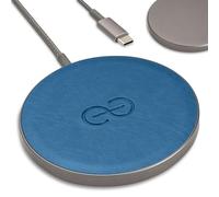 Dreem Empower Magnetic Wireless Charger Pad - Compatible with MagSafe for iPhone 16/15/14/13/12 & Qi-Certified Devices - Premium Vegan Leather [SLATE]