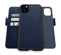 dreem Fibonacci 2-in-1 Wallet Case for Apple iPhone 11 Pro - Luxury Vegan Leather, Magnetic Detachable Shockproof Phone Case, RFID Card Protection, 2-Way Flip Stand - Royal