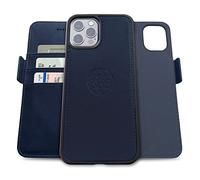 dreem Fibonacci 2-in-1 Wallet Case for Apple iPhone 12 & 12 Pro - Luxury Vegan Leather, Magnetic Detachable Shockproof Phone Case, RFID Card Protection, 2-Way Flip Stand - Royal