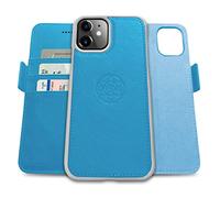dreem Fibonacci 2-in-1 Wallet Case for Apple iPhone 12 Mini - Luxury Vegan Leather, Magnetic Detachable Shockproof Phone Case, RFID Card Protection, 2-Way Flip Stand - Sky