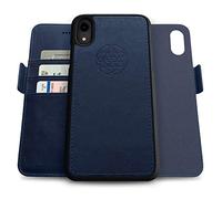 dreem Fibonacci 2-in-1 Wallet Case for Apple iPhone XR - Luxury Vegan Leather, Magnetic Detachable Shockproof Phone Case, RFID Card Protection, 2-Way Flip Stand - Royal