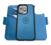 dreem Fibonacci compatible with iPhone 16 Pro wallet case / 2-in-1 shockproof case and detachable vegan leather folio, Compatible with MagSafe, RFID protection [Slate]