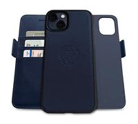 dreem Fibonacci wallet case compatible with iPhone 13 Mini / 2-in-1 shockproof case and detachable vegan leather folio, MagSafe compatible, RFID protection [Royal]