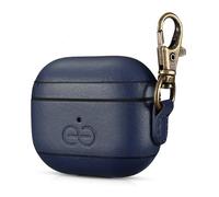 Dreem Om AirPods 3 Case Cover with Keychain Clip for Apple AirPods 3rd Generation, Vegan Leather AirPod Case for Men & Women, Luxury Earbuds Accessory for iPhone - Royal