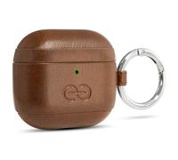 Dreem Om Case Cover with Keychain Clip Compatible with AirPods 4 for Apple AirPods 4th Generation, Vegan Leather AirPod Case for Men & Women, Luxury Earbuds Accessory for iPhone - Chocolate