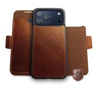 dreem Real Leather Magnetic Detachable Wallet Case for iPhone 17 Pro Max