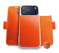 dreem Real Leather Magnetic Detachable Wallet Case for iPhone 17 Pro Max