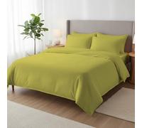 Dreema 4PCS Single Duvet Cover Set | 100% Egyptian cotton 400TC | Single Bedding with 25cm Deep Fitted Sheet & 1 Pillowcase | Ultra-Soft, Breathable Luxury Bed Set