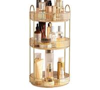 Drehbarer Makeup Organizer - 3-Etagen Drehorgaaniizer Stabiles Aufbewahrungsset | Schminktisch Orgaanizer | Leises Kosmetikablage mit Drehfunktion | Makeup Orgganizer für Badezimmer, Schlafzimmer