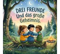 Drei Freunde und das große Geheimnis: Ein spannendes Abenteuer mit über 24 Seiten Text und Bildern über Mut, Freundschaft und das Rätsel des flüsternden Waldes