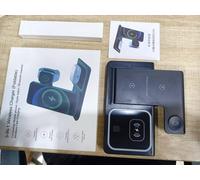 Drei-In-Eins Magnetisches Kabelloses Ladegerät, Closbar, Tragbar, Kompatibel Mit Iphone12/13/14/15 Serie, Kompatibel Mit Applewa WHITE