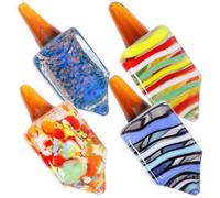 Dreidels for Hanukkah, Spinning Top Spinning Toys 4Pcs Exquisite Glass Dreidel Lightweight Collectible Dreidels Hanukkah Decorations for Tabletop Living Room