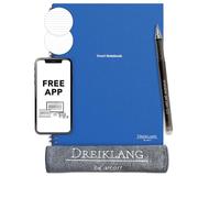 Dreiklang - be smart Reusable Spiral Notebook A5 with Planner - Digital Smart Notepad, Cloud Sync, Lined & Dotted, incl. Rollerball Pen & Cloth