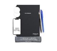 Dreiklang - be smart Reusable Spiral Notebook A5 with Planner - Smart Notepad, Lined & Dotted, incl. 2 Rollerball Pens & Cloth