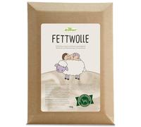 dreikraut Fat Wool Baby Care with Extra Lane in Controlled Organic Animal Husbandry, New Wool from Germany, Hiking Wool, Raw Wool