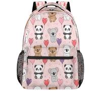 Drekrid School Backpack Travel Bag for Boys Girls - Koalas Pandas Lightweight Bookbag Daypack Fits 15.6 Inch Laptop for Women Men, College Students, Middle High School, Teens