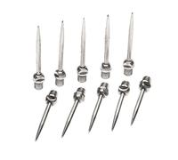 DRELD 10pcs Dart Steel Tips Screw in, Standard 2BA Thread Darts Needle Replaceable Points Accessories 32MM